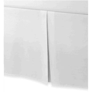 Bedskirt Pleated White Twin