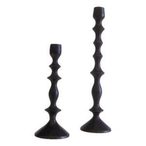 Bronze Candlesticks, Set of 2
