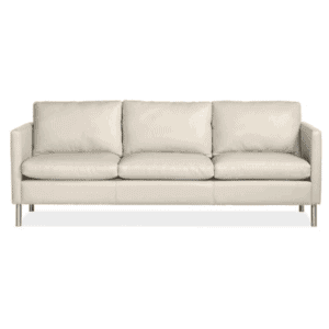 Jackson Ivory Leather Sofa