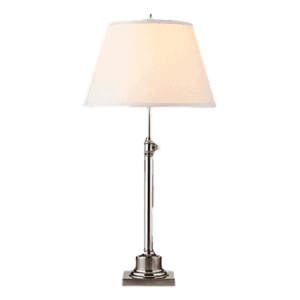 Library Silver Accent Lamp