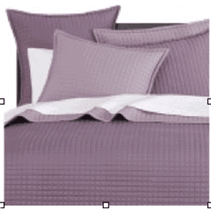 Quilted Squares Euro Sham Lilac Set of 2
