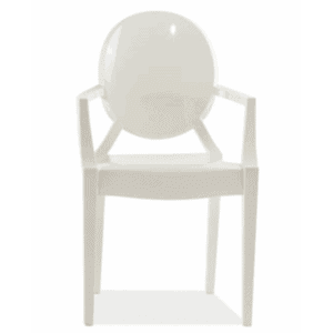Louis White Ghost Chair