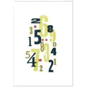 Number Graphic Print
