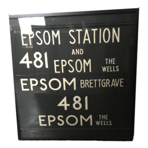 Vintage Trolly Sign