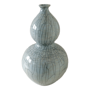 Crackled Double Gourd Vase