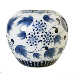 Chinoiserie Round Vase