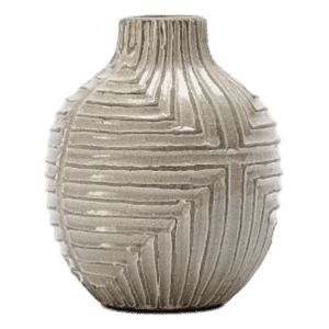 Maze Short Clay Vase
