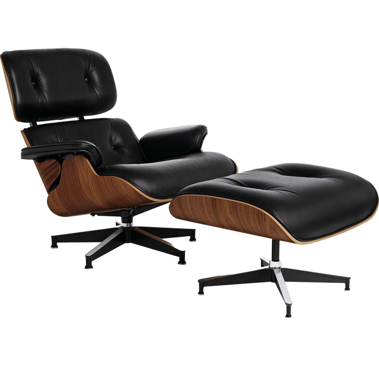 Eames-Style Lounger/Footstool